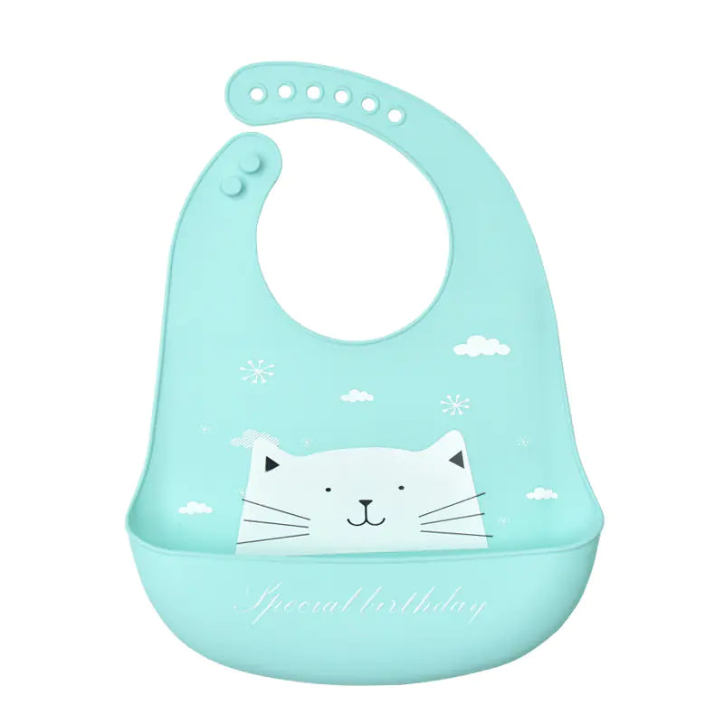 3D Baby Waterproof Silicone Bib for Feeding