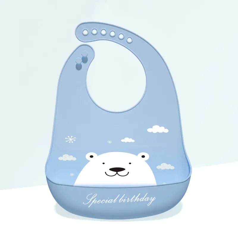 3D Baby Waterproof Silicone Bib for Feeding