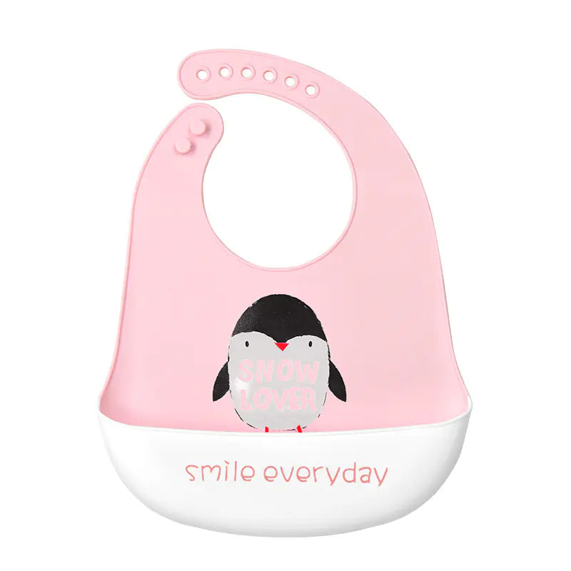 3D Baby Waterproof Silicone Bib for Feeding