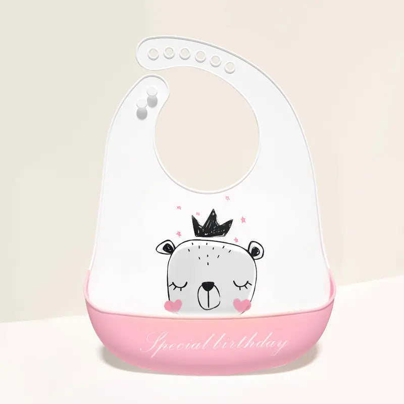 3D Baby Waterproof Silicone Bib for Feeding