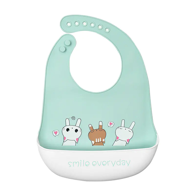 3D Baby Waterproof Silicone Bib for Feeding